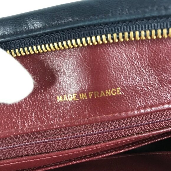 CHANEL vintage Quilted shoulder bag Shoulder Bag Jersey / Leather Navy - Picture 12 of 16